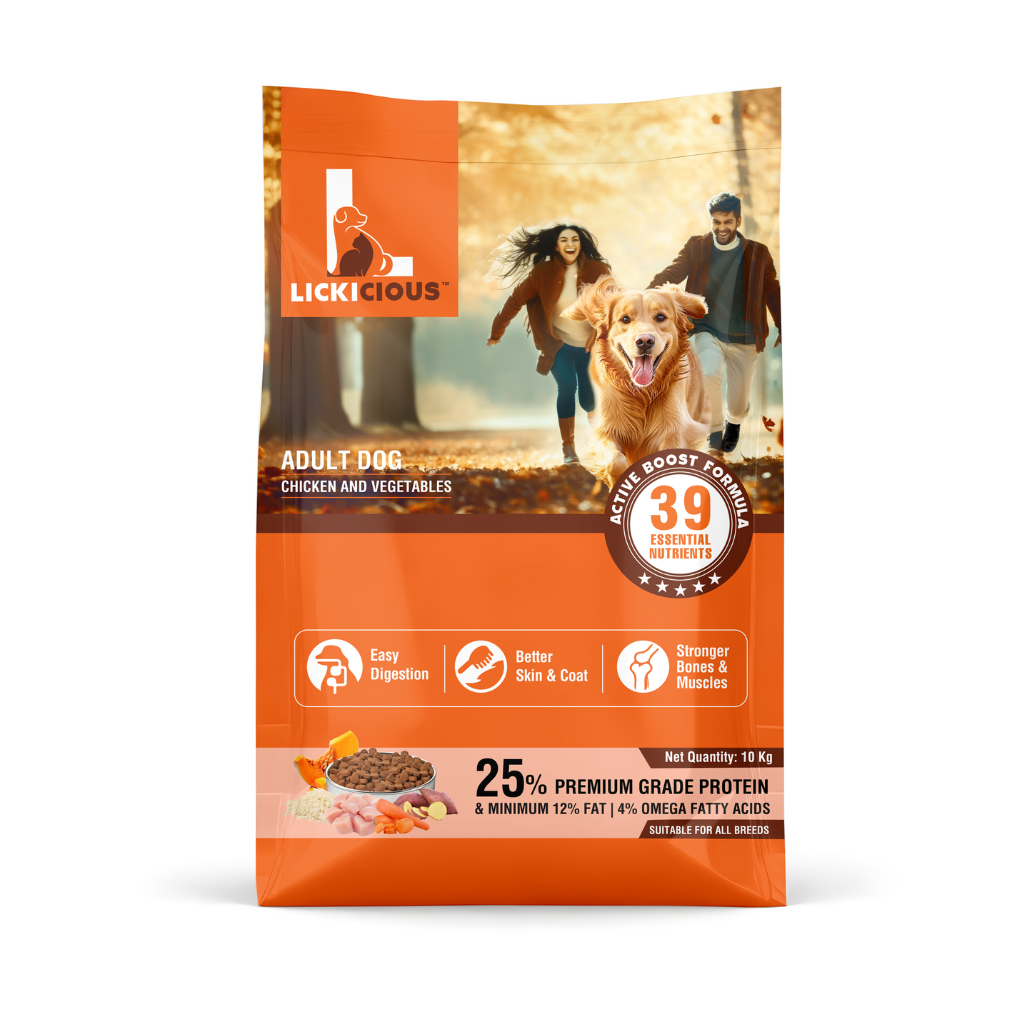 10 kg Lickicious Adult Dog Food