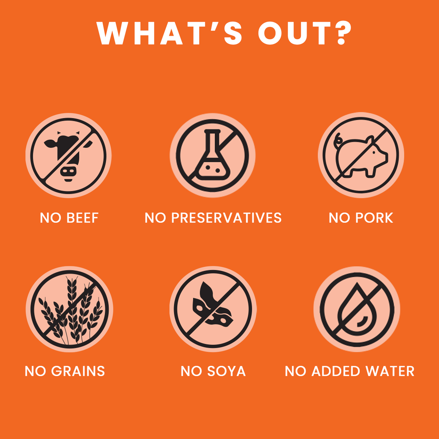 No beef no pork no fillers no soya no corn no gluten