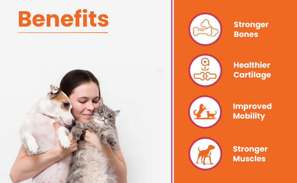 Benefits Lickicious Bone and Joints supplements stronger bones healthier cartilage improved mobility strong muscles