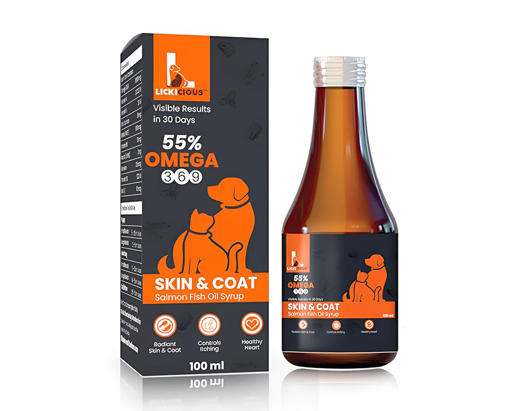 LICKICIOUS Skin & Coat Syrup for Dogs & Cats