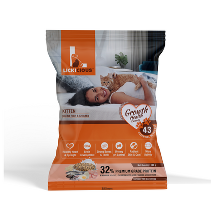 Lickicious Kitten Food with 6-in-1 growth formula