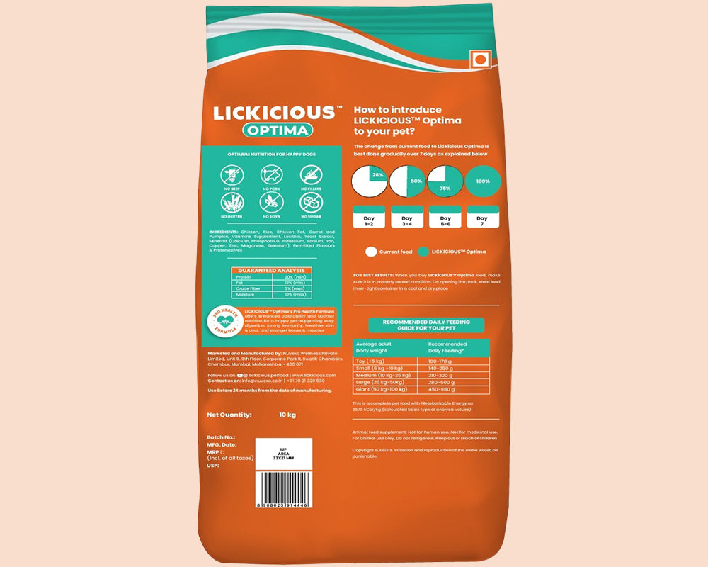 Lickicious Optima with Real Chicken & Vegetables