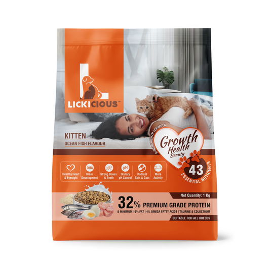 Lickicious Kitten Food with 6-in-1 growth formula