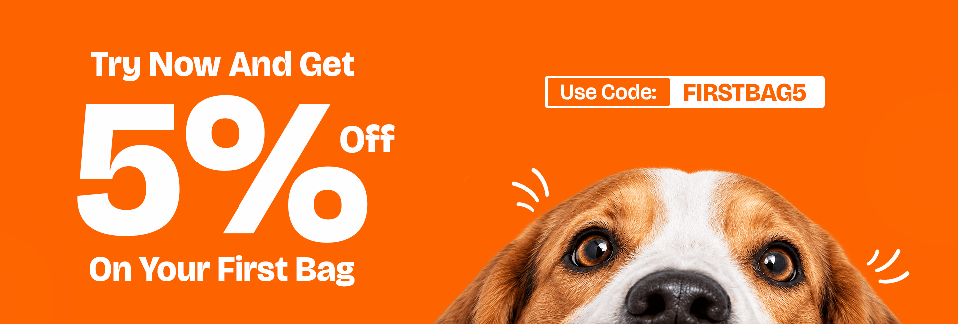 Try Now And Get 20% On Your First Bag