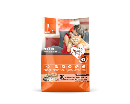 LICKICIOUS Dry Cat Food | Adult Cat Food | Unconditional Love You Deserve
