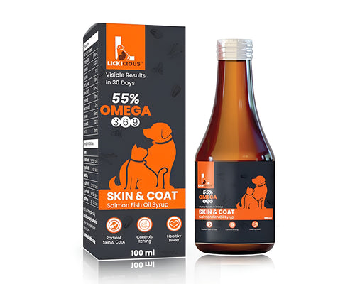 LICKICIOUS Skin & Coat Syrup for Dogs & Cats