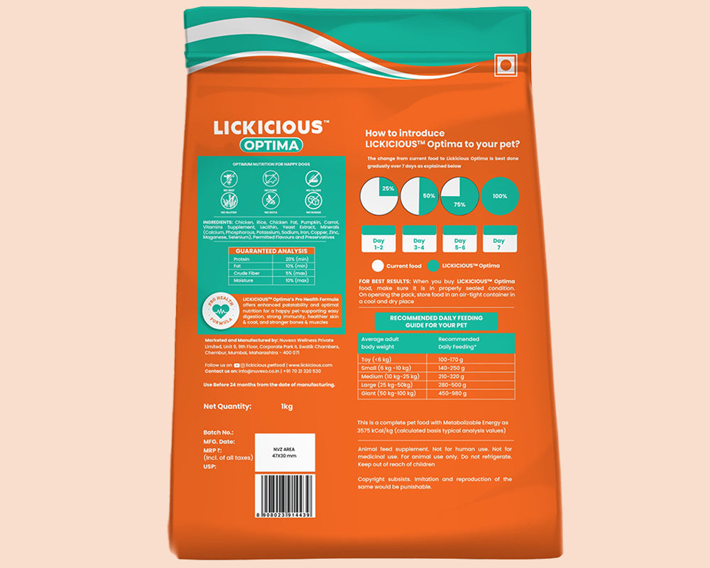 Lickicious Optima with Real Chicken & Vegetables