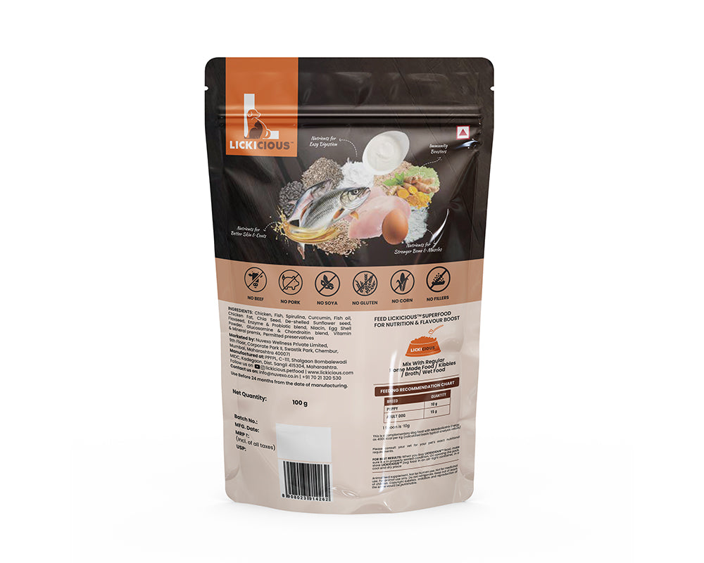 Lickicious Nutrition Topper - Super Food for Dogs