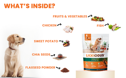 Lickicious Skin & coat treat ingredients