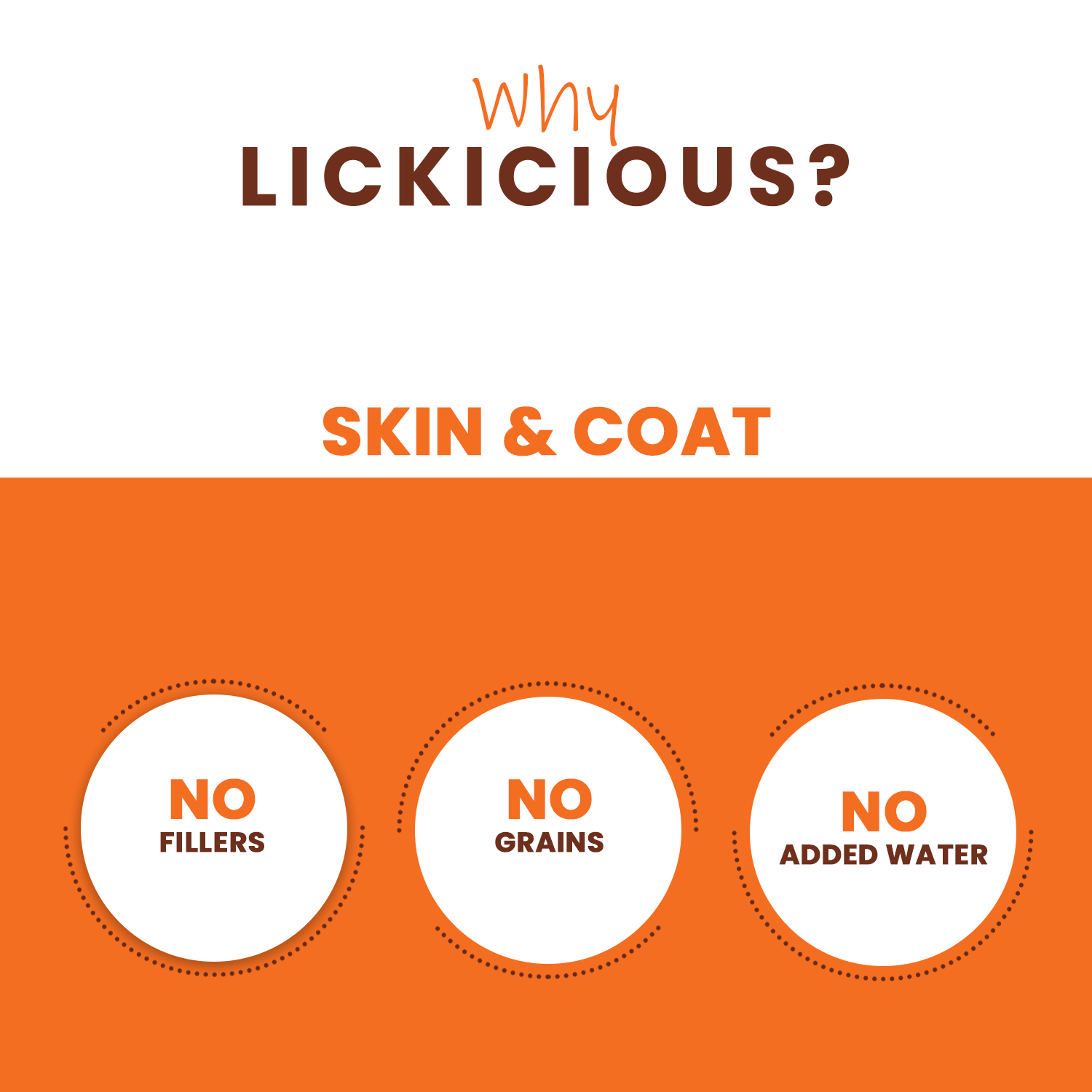 Why Lickicious treats No fillers no grains no added water